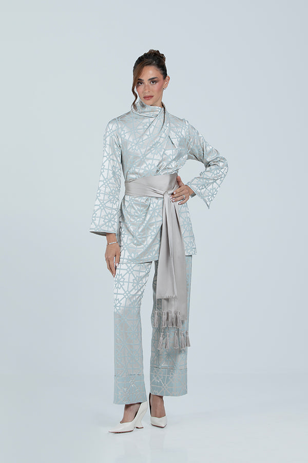 MNPF003-TT The Moonlight Motif Woven Top & Trouser Set