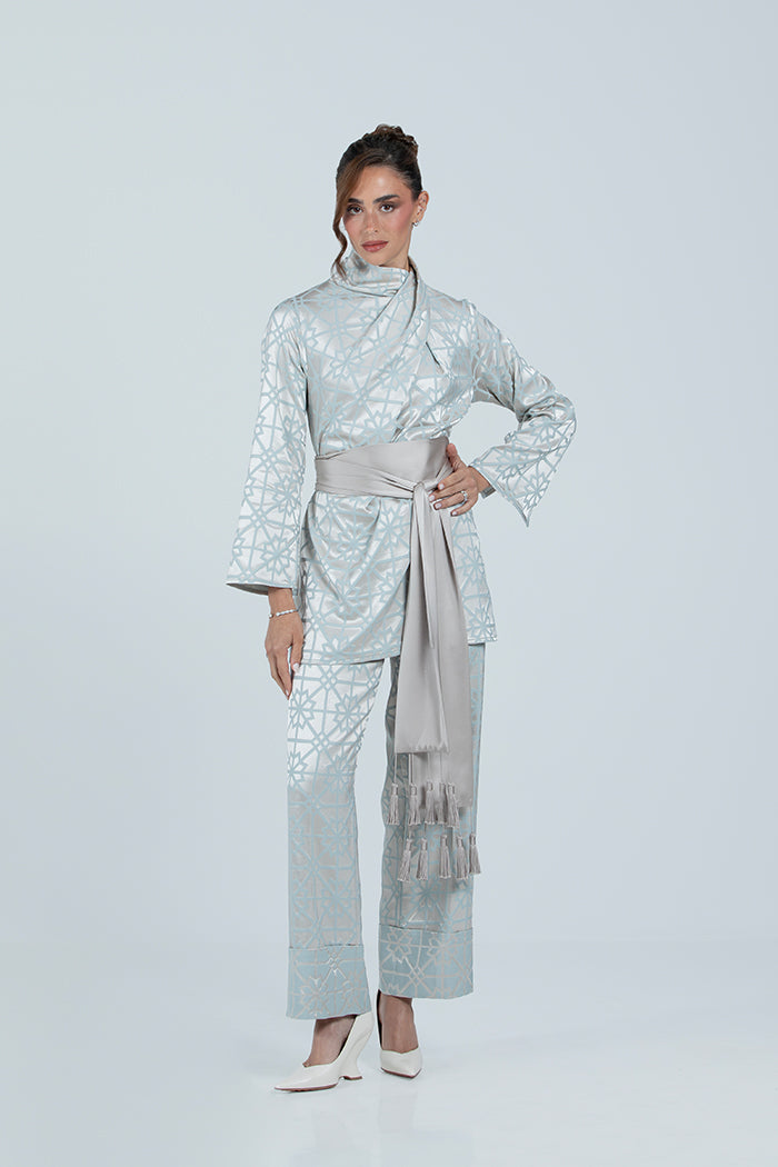 MNPF003-TT The Moonlight Motif Woven Top & Trouser Set