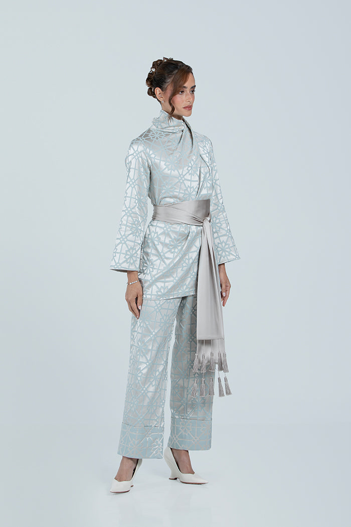 MNPF003-TT The Moonlight Motif Woven Top & Trouser Set