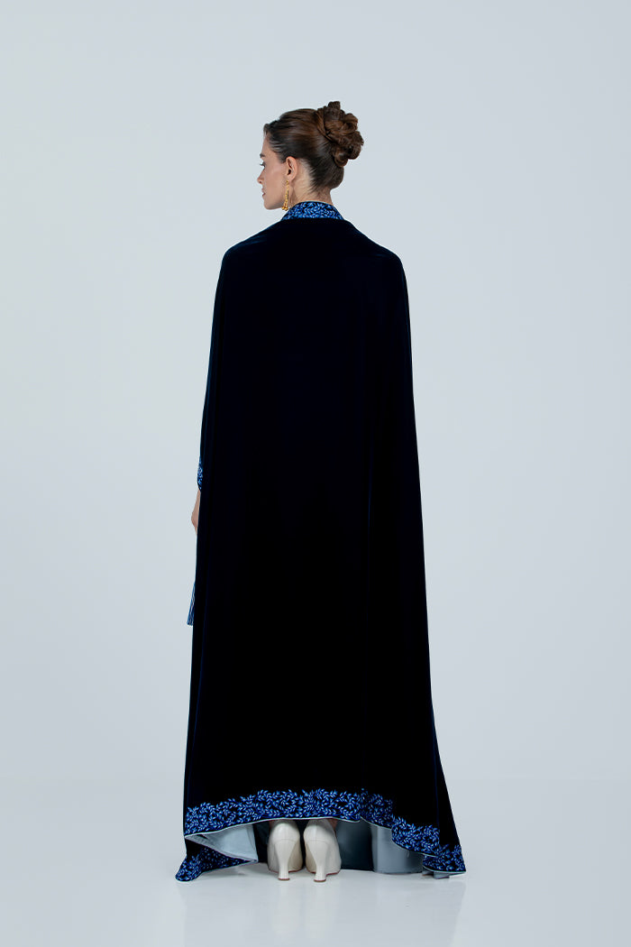 DCV2518 The Regal Velvet Cape Abaya