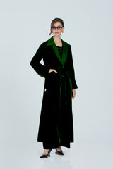 DCV2520 The Regal Silhouette Velvet Coat