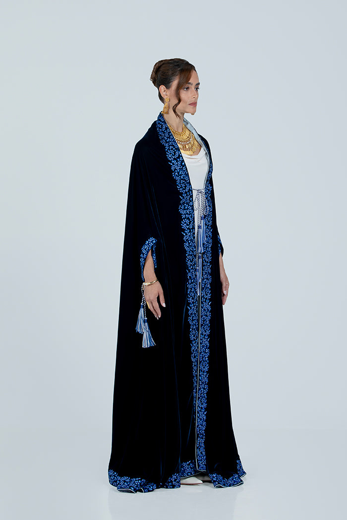 DCV2518 The Regal Velvet Cape Abaya