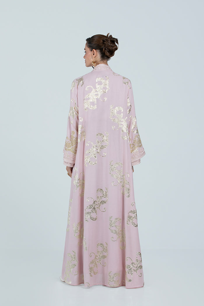 RMDCB2514 LIGHT PINK The Gilded Bloom Kaftan - Limited Edition
