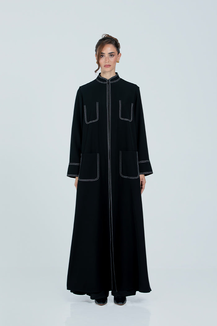 DC2513 The Black Balance Abaya