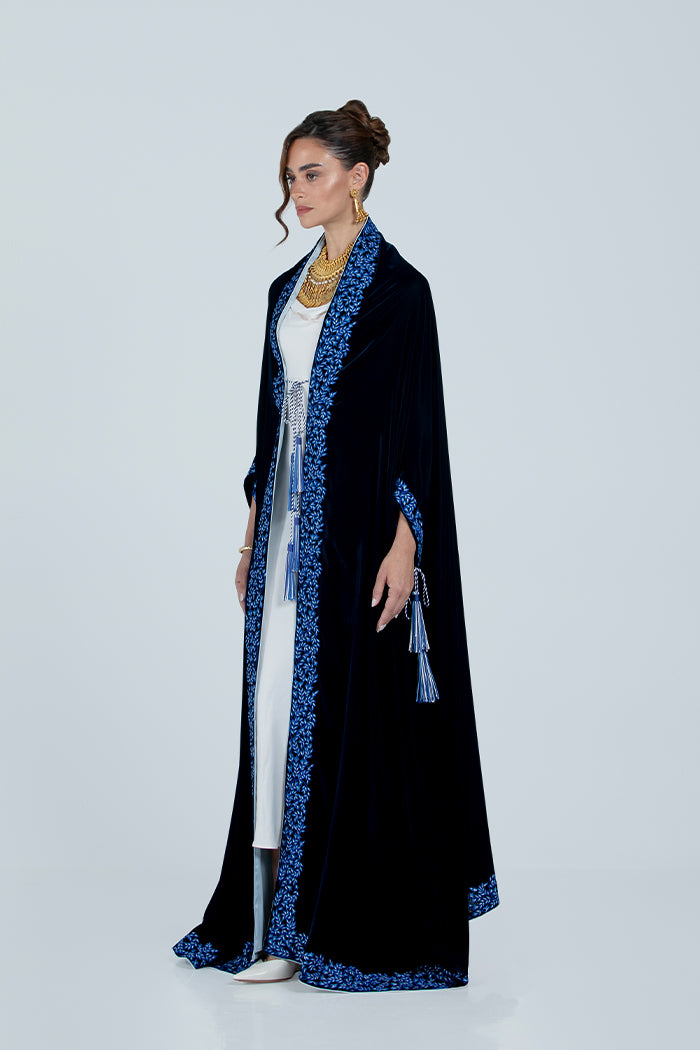 DCV2518 The Regal Velvet Cape Abaya
