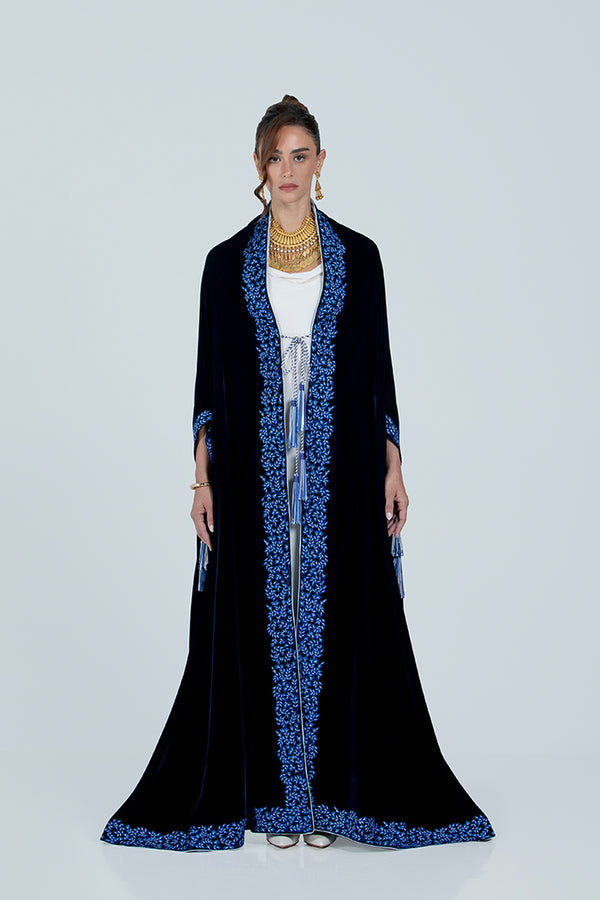 DCV2518 The Regal Velvet Cape Abaya