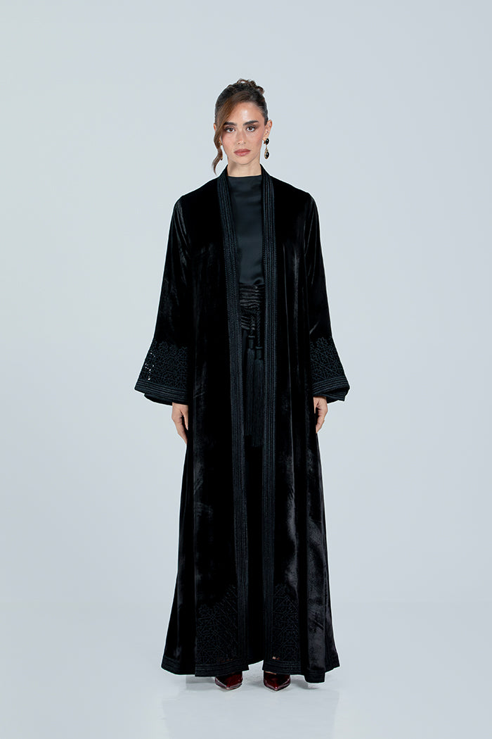 DCV2517 The Moonlight Velvet Abaya