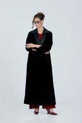 DCV2520 The Regal Silhouette Velvet Coat