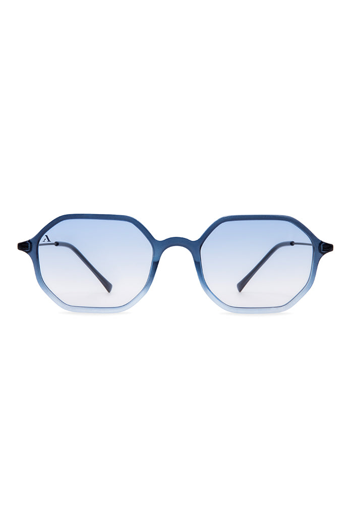 SUNGLASSES OCTAGONAL - DARK BLUE