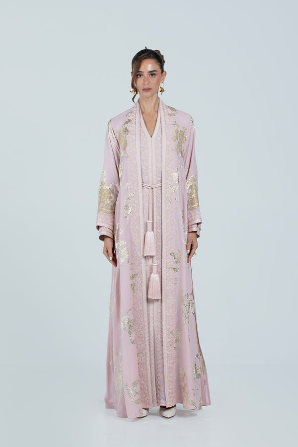 RMDCB2514 LIGHT PINK The Gilded Bloom Kaftan - Limited Edition