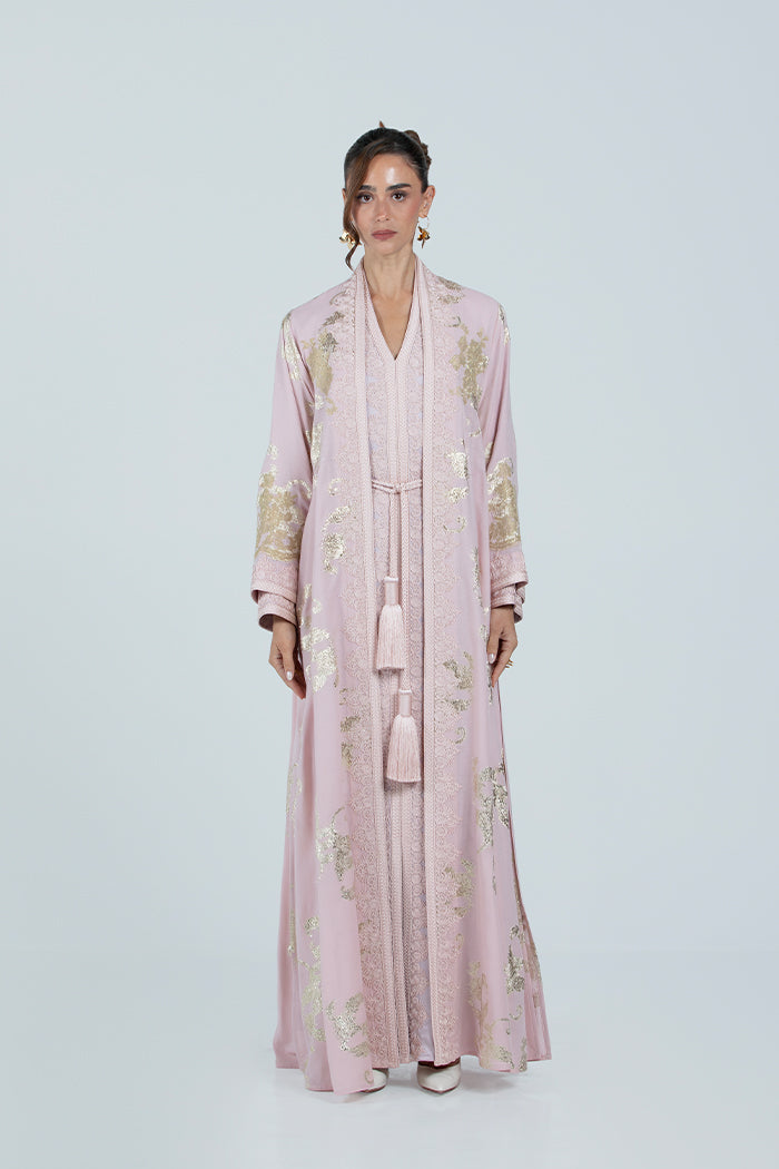 RMDCB2514 LIGHT PINK The Gilded Bloom Kaftan - Limited Edition