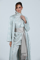 MNPF003 The Moonlight Motif Woven Abaya
