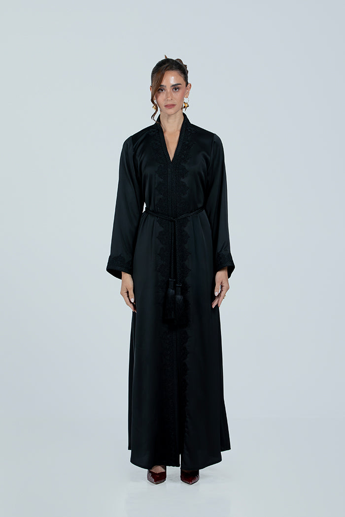 RMDCB2514 BLACK The Gilded Bloom Kaftan - Limited Edition