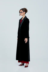 DCV2520 The Regal Silhouette Velvet Coat