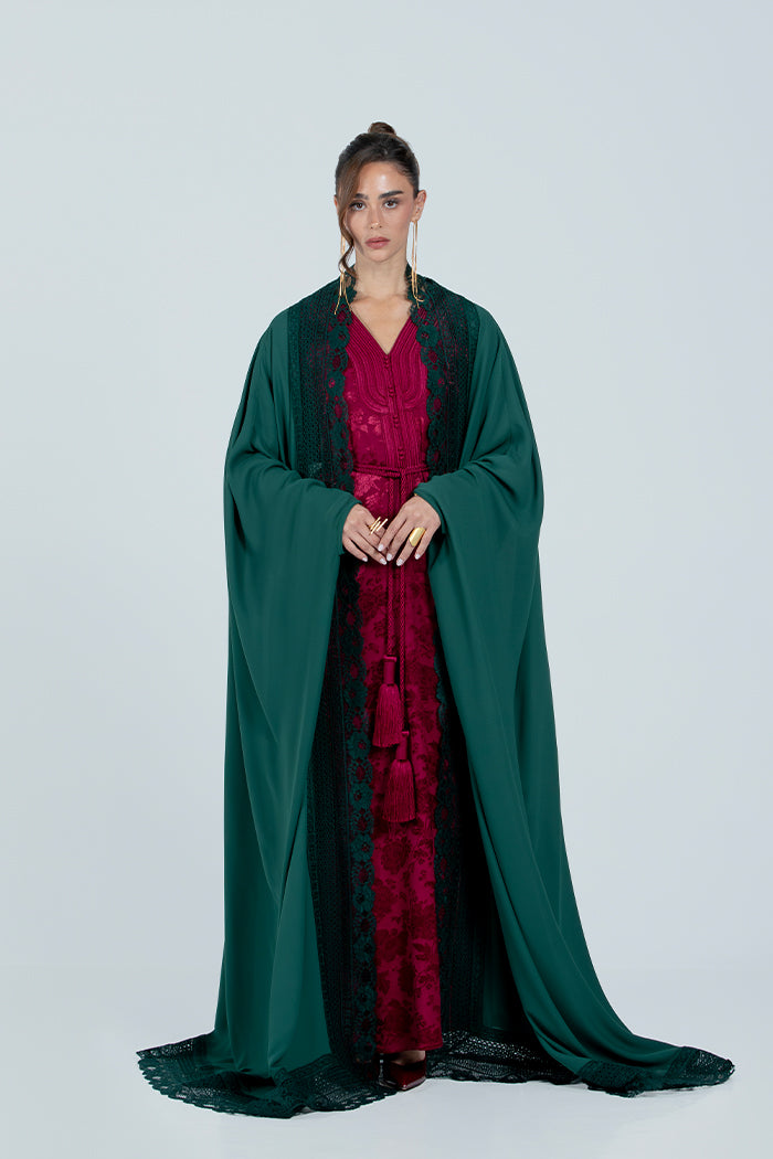 DC2521 Ethereal Lace Abaya - Limited Edition