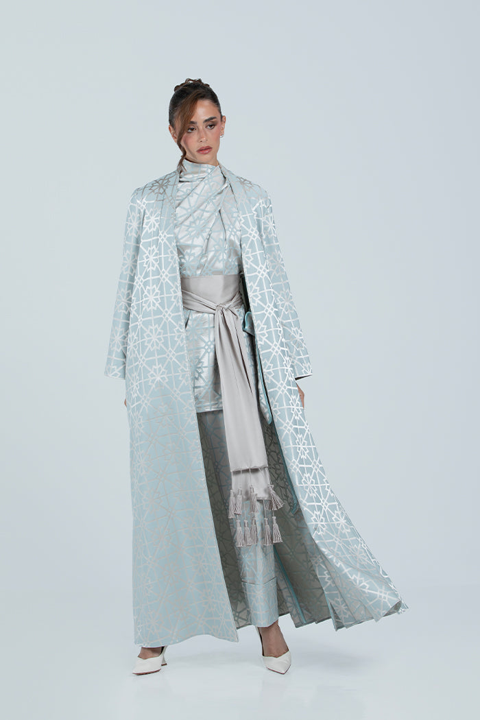 MNPF003 The Moonlight Motif Woven Abaya