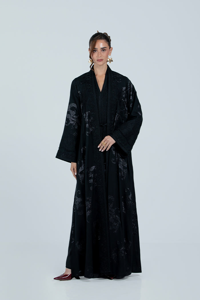 RMDCB2514 BLACK The Gilded Bloom Kaftan - Limited Edition