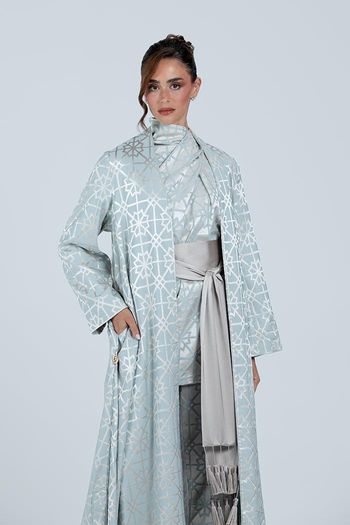 MNPF003 The Moonlight Motif Woven Abaya