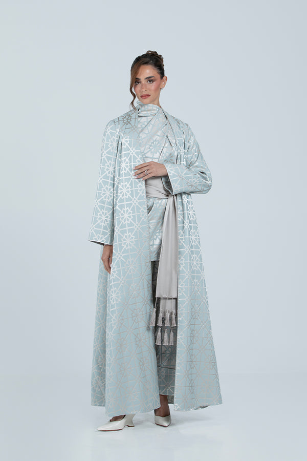 MNPF003 The Moonlight Motif Woven Abaya