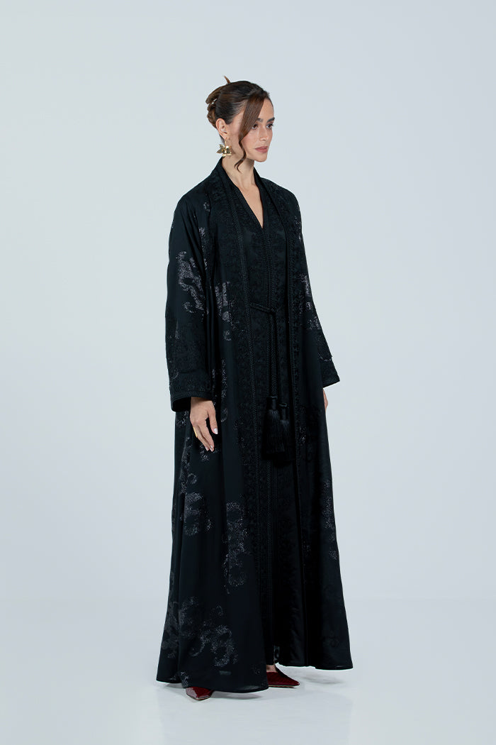 RMDCB2514 BLACK The Gilded Bloom Kaftan - Limited Edition