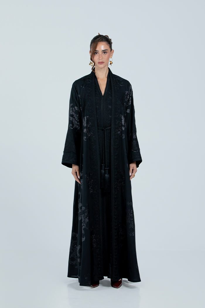 RMDCB2514 BLACK The Gilded Bloom Kaftan - Limited Edition