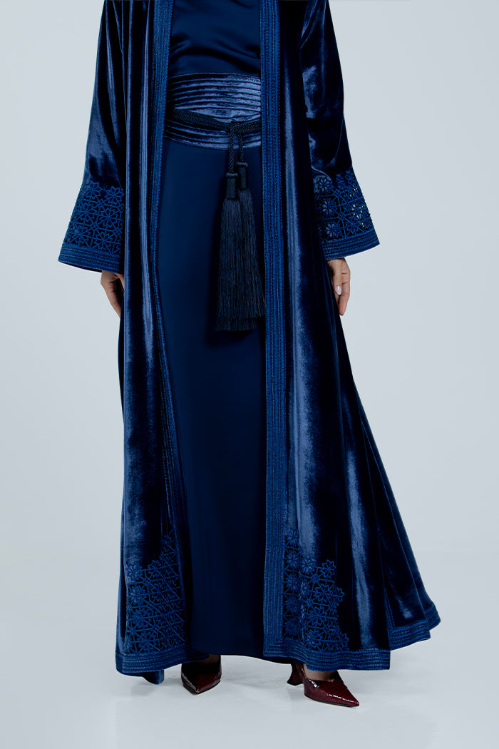 DCV2517 The Moonlight Velvet Abaya