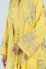 RMDCB2514 YELLOW The Gilded Bloom Kaftan - Limited Edition