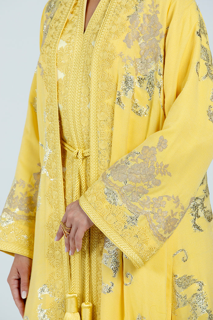 RMDCB2514 YELLOW The Gilded Bloom Kaftan - Limited Edition