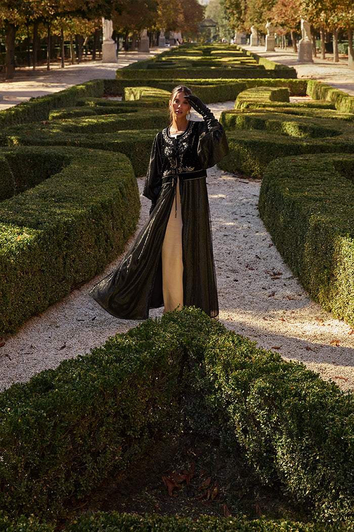 DCVHC2526 Celestial Noir Abaya