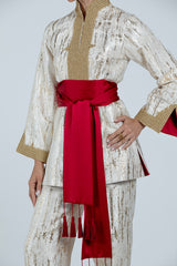 RMDTT2501-RED Crimson Glory Top & Trouser Set  – Limited Edition