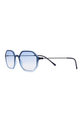 SUNGLASSES OCTAGONAL - DARK BLUE