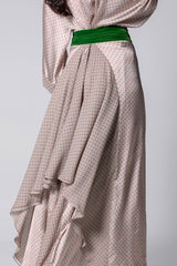 فستان حريري بنقش مون لايت - MFW2601