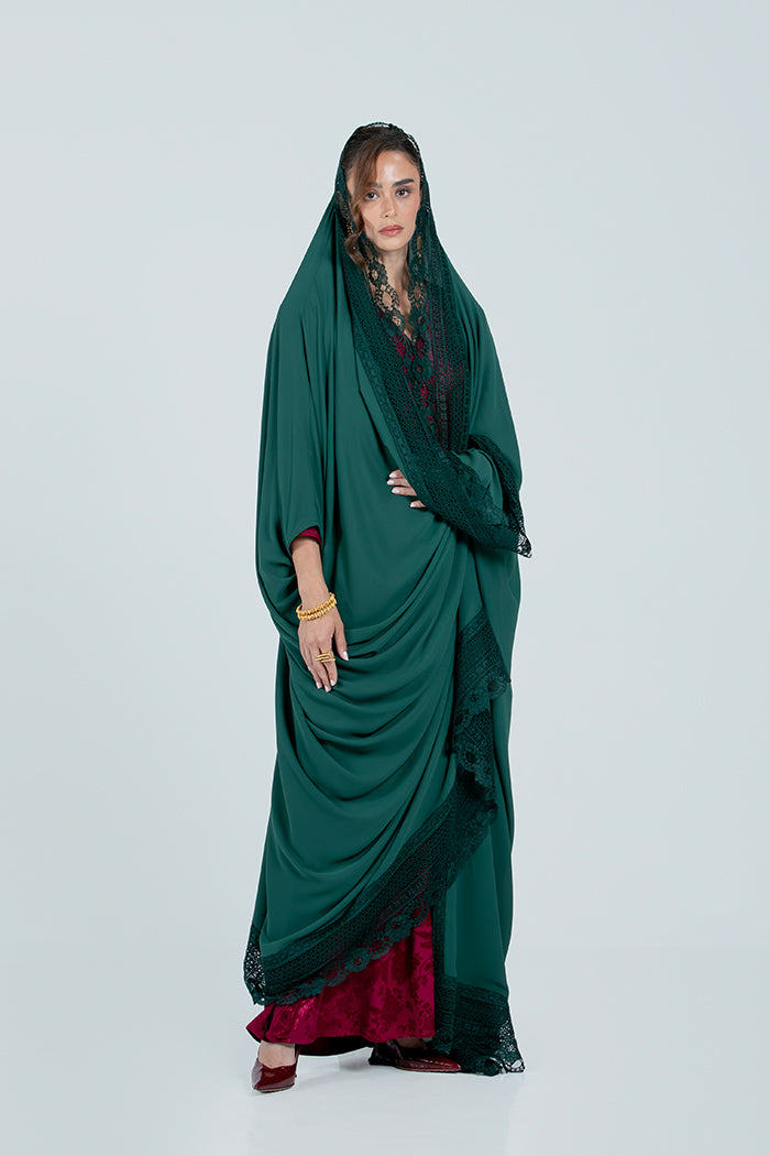 DC2521 Ethereal Lace Abaya - Limited Edition