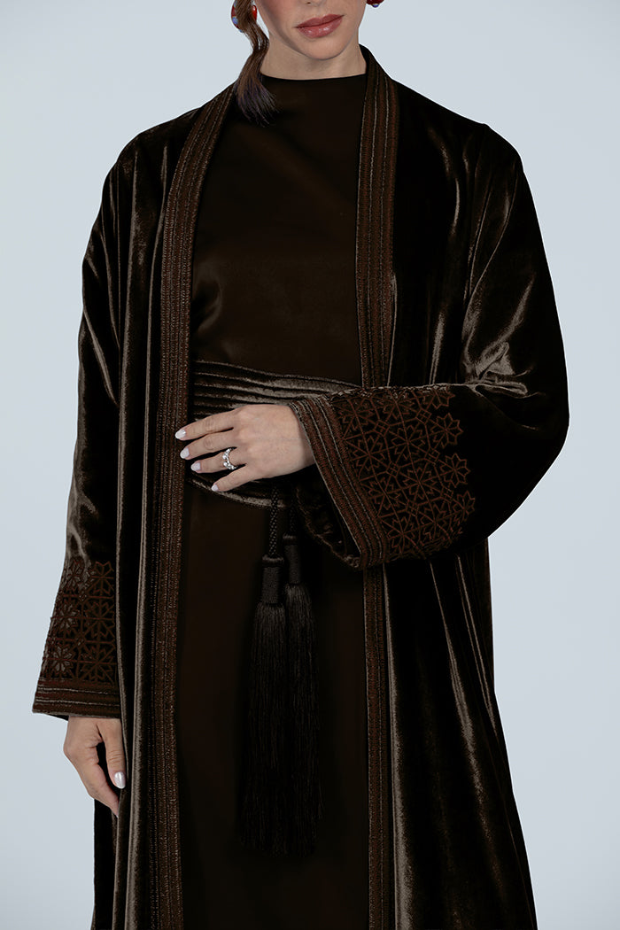 DCV2517 The Moonlight Velvet Abaya
