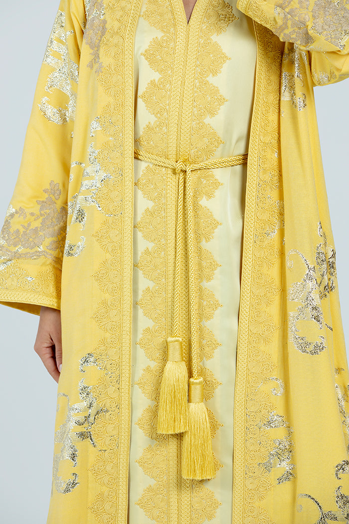 RMDCB2514 YELLOW The Gilded Bloom Kaftan - Limited Edition