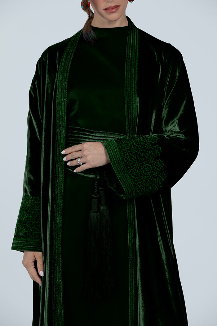 DCV2517 The Moonlight Velvet Abaya