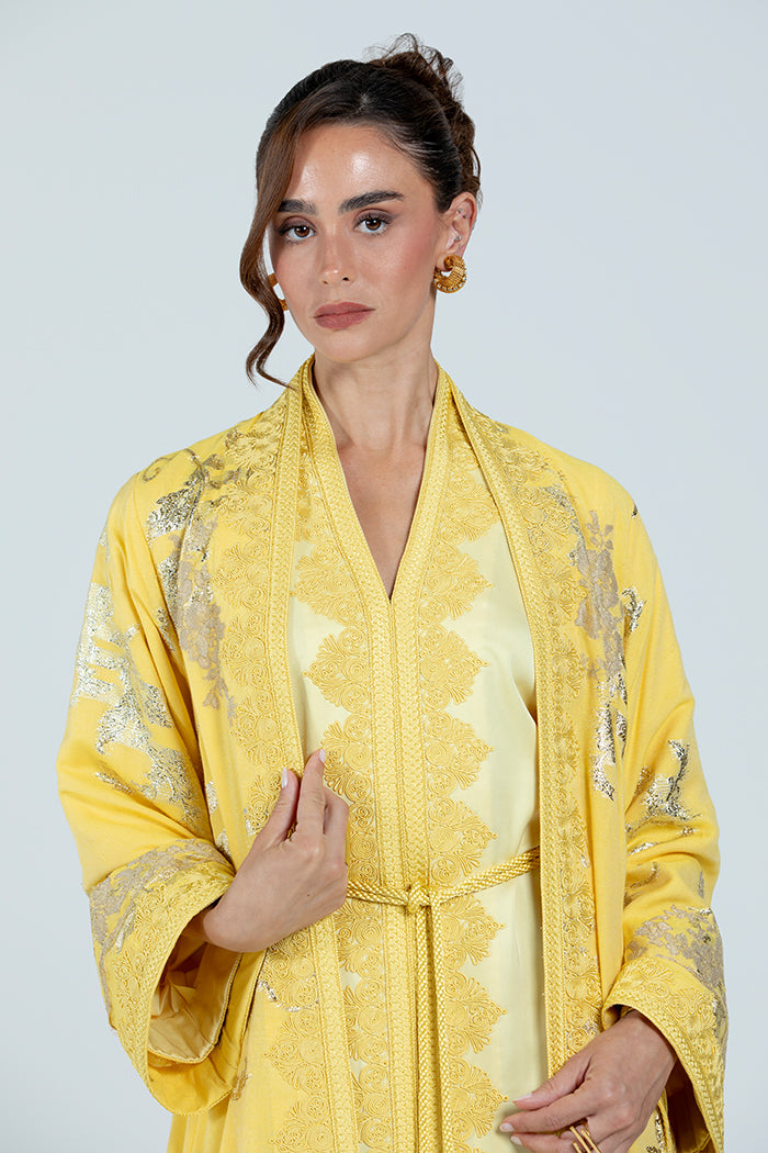 RMDCB2514 YELLOW The Gilded Bloom Kaftan - Limited Edition