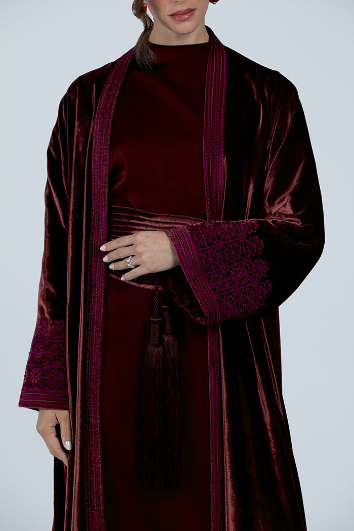 DCV2517 The Moonlight Velvet Abaya
