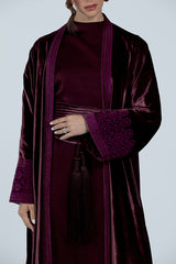 DCV2517 The Moonlight Velvet Abaya