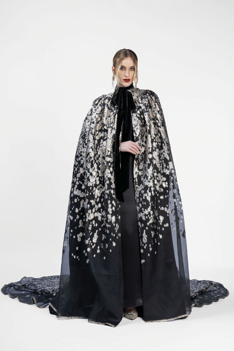 RMDHC2401 Swarovski Encrusted Organza  Haute Couture Abaya