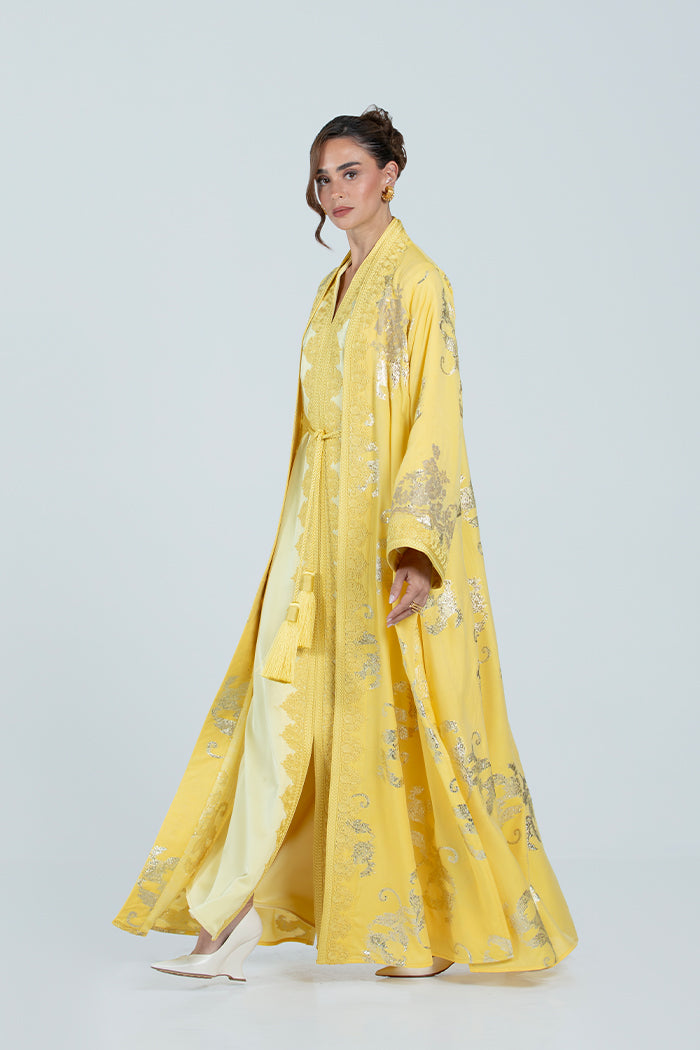 RMDCB2514 YELLOW The Gilded Bloom Kaftan - Limited Edition