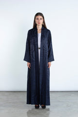 RTWS2503-BL  SAHAR Textured Everyday Abaya