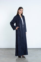 RTWS2503-BL  SAHAR Textured Everyday Abaya