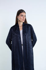 RTWS2503-BL  SAHAR Textured Everyday Abaya
