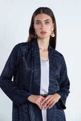 RTWS2503-BL  SAHAR Textured Everyday Abaya