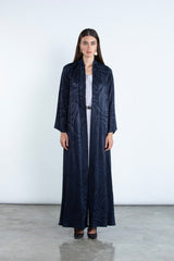RTWS2503-BL  SAHAR Textured Everyday Abaya