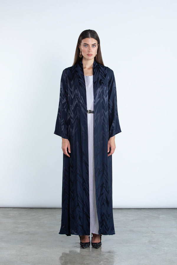 RTWS2504-BL  REYAH Textured Everyday Abaya