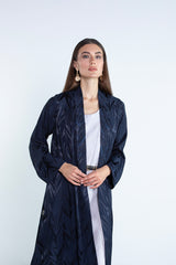 RTWS2504-BL  REYAH Textured Everyday Abaya
