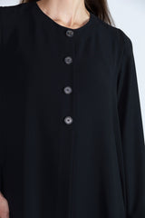 SM2501 Moonlight Abaya with Detachable Collar & Cuff Set Elegance in motion