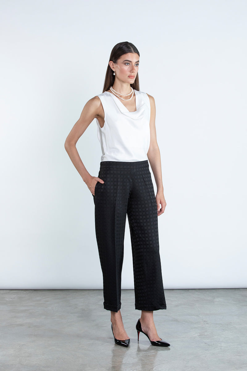 SM2507 Modest Suit Set in Premium Circle Jacquard